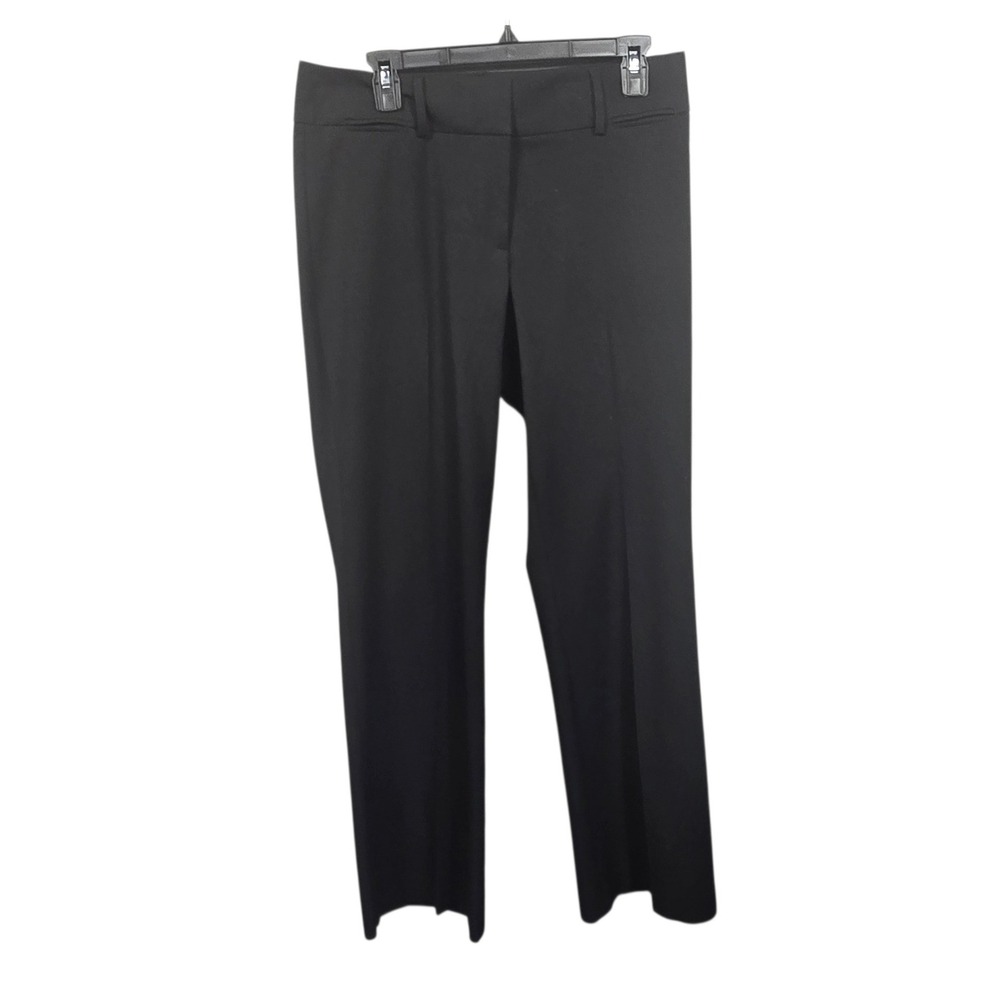 Ann Taylor Loft Julie Trouser Black Straight‎ Leg Dress Pants Womens Size 6